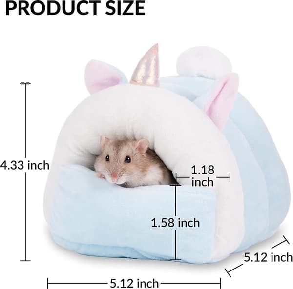 Hamstergemmested, Hamsterseng, Hamsterhus Blue 11*11*10CM