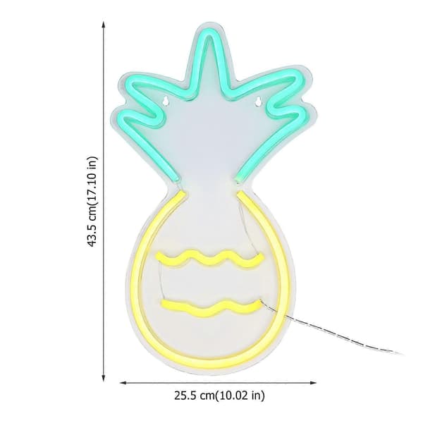 Ananasformet Neonlampe LED Neon Skilt til Dekoration 1 Stykke—ls