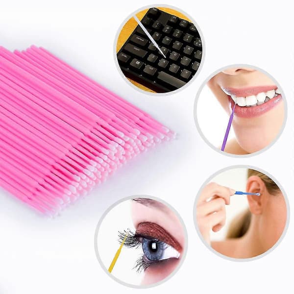 Nano sminkebørste poding øyevipper tørke eyeliner multifunksjonell rengjøringsstift