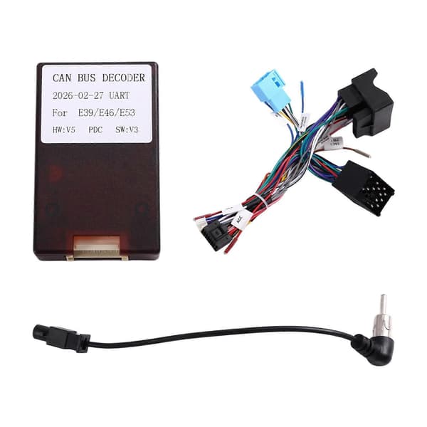 Android bilradio CAN-Bus 16-bens adapter til BMW 5-serie E46 E39 X5 E53 radio strømkabel Canbus boksstik [ls]