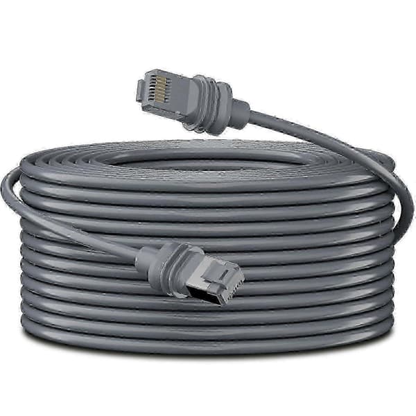 100FT/30M Starlink Gen 3 Ethernet-kaapeli Standard Kitille, Vedenpitävä Harmaa V3-kaapeli