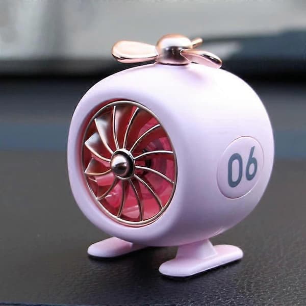 Bil Luftfrisker Aromaterapi Ornament Ventilasjon Utløp Parfyme Ventilasjonsklips Dekor—ls Pink with Light