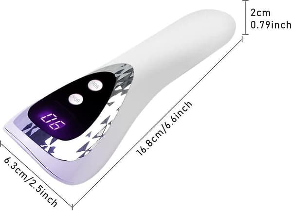 Kädessä pidettävä LED UV-kynsilamppu, päivitetty mini geelikynsilamppu White