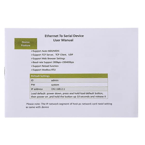 DB9 RJ45 til RS232 Ethernet TCP/IP Seriel Server Modul Ethernet Enhedskonverter