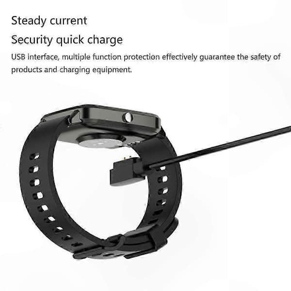 Magnetisk opladerkabel til smartwatches IP68-kompatibel USB 2-bens oplader 2 pieces