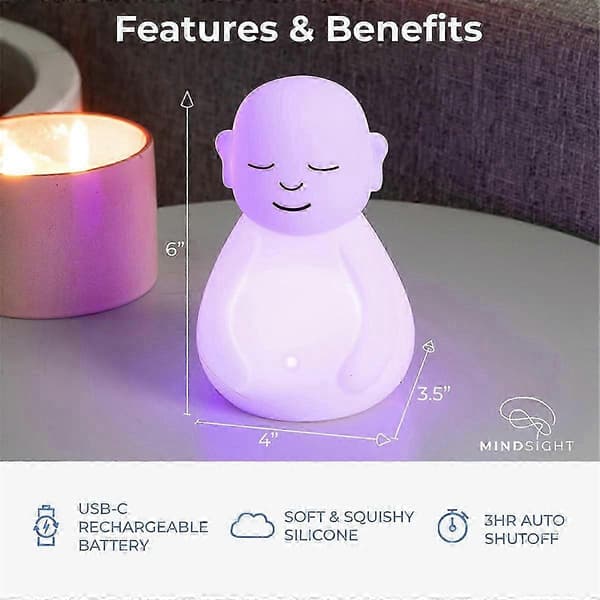 Meditationsværktøj til beroligelse af sindet og åndedrætskontrol med Buddha-guide – ls Vit