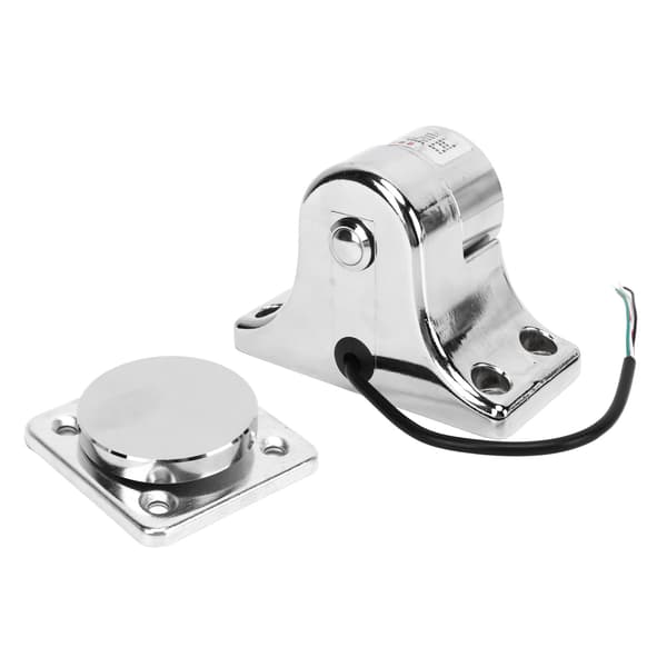 Elektromagnetisk dørholder Sinklegering Sølv 55 kg Sugekraft Brannsikker Dørstopper for Sikkerhet