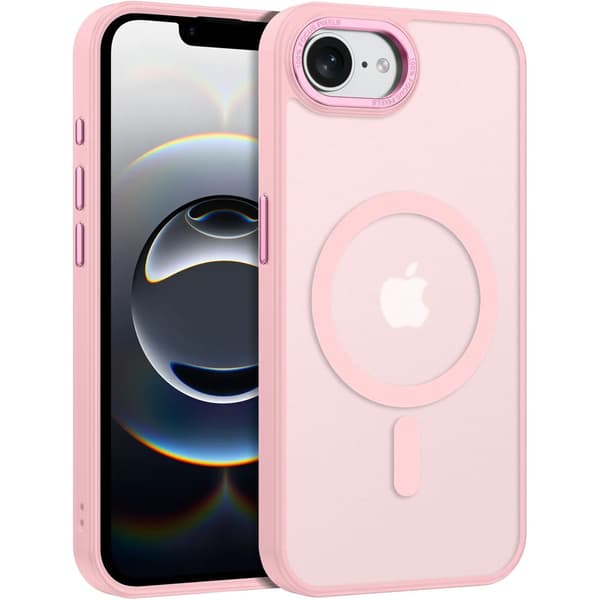 iPhone 17e Deksel - Magsafe Frostet Deksel – rosa pink