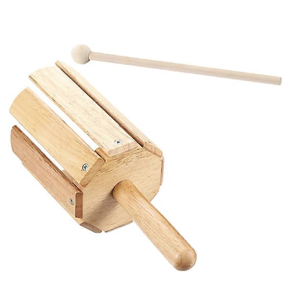 Træpercussioninstrument Håndholdt lydeffektinstrument med kølle til Olff Percussioninstrument