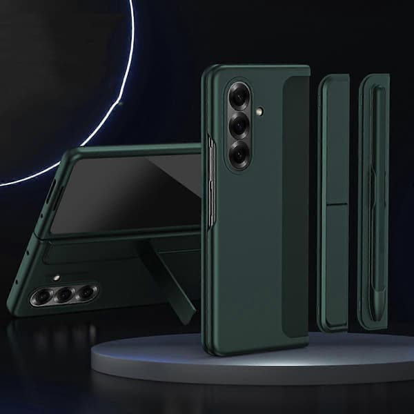 2-i-1 hårdt PC-foldbart telefoncover med holderpenneholder til Galaxy Z Fold8 Ultra 5G Red