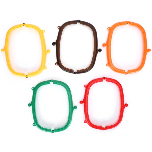 5 st Halvcirkel Väskram 16cm Böjd Plast DIY Väskaccessoarer Godisfärger