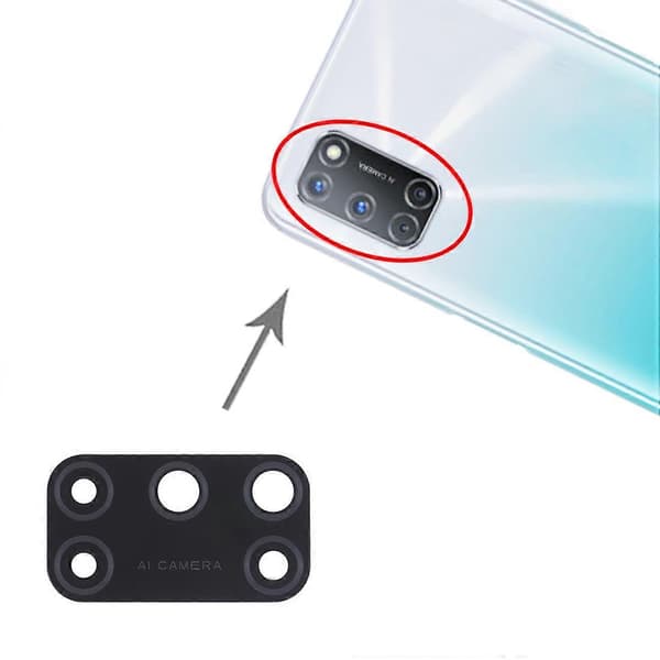 För OPPO A92 / A52 10st Bakre Kameralins Not Specified