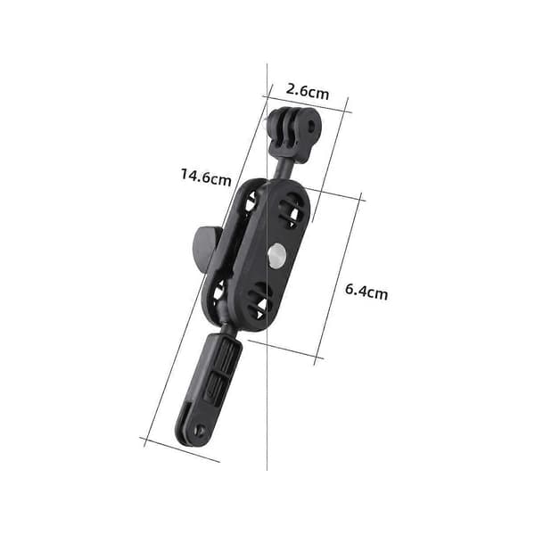 360 Pivot Magic Arm Motorcykelhjelmmonteringsadapterholder (sort) Black