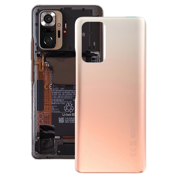 KOMPATIBELt batteribakstycke för Xiaomi Redmi Note 10 Pro Max Gold