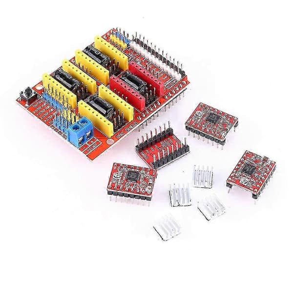 CNC Shield 4 stk. A4988 Stepper Driver for 3D-printergraver—ls
