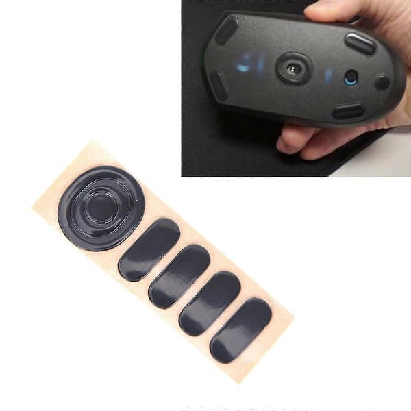 1 sett musematte-klistremerker museføtter erstatning for logitech- G304 G305—ls