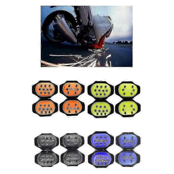 Beskyttende motorcykel knæpuder Firepower Slider Spark Slibning Knætaske Maker Black 12 fire point