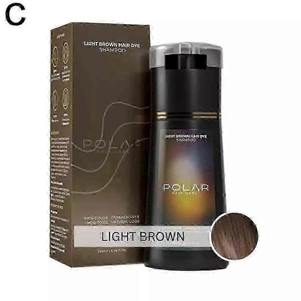 Polar Hårfarveshampoo, Polar Hårpleje, Hårplejeshampoo 200ml - XN—ls Light Brown