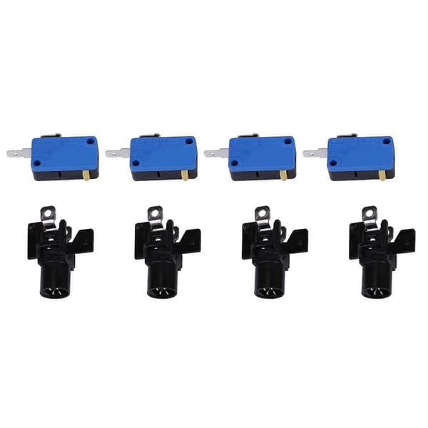 4 x LED Start Trykknap Sæt Del 1 Spiller 2 Spiller LED Møntknapper til Arkade—ls
