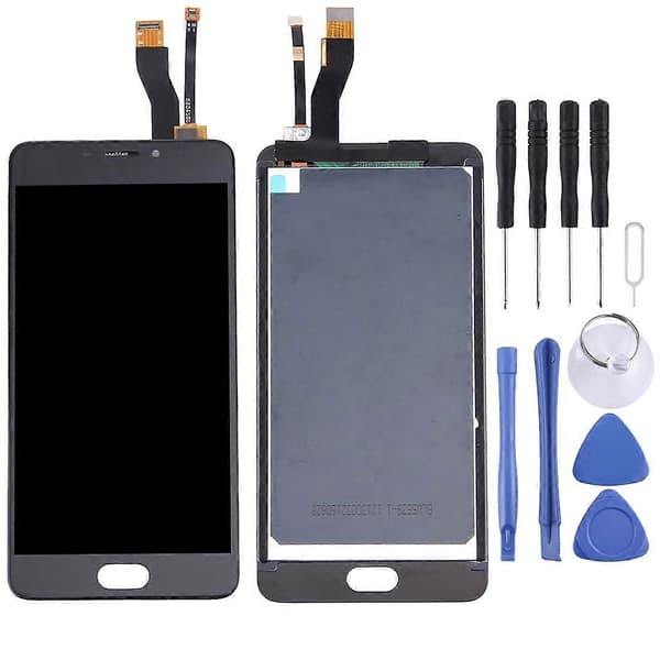 TFT LCD -näyttö Meizu M5 Note / Meilan Note 5 -puhelimeen digitointilaitteen täydellä kokoonpanolla Black