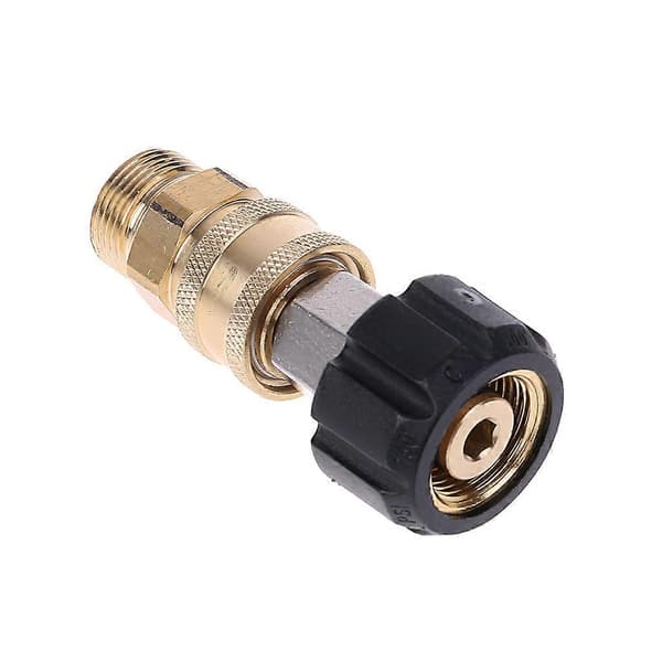 5000PSI Tool Daily Høytrykksvasker Adaptersett Hurtigkoblingssett M22 14 Gull Gold