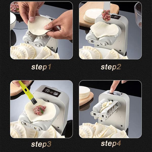 Elektrisk Dumplingmaskin, Automatisk Dumplingmaskin Vit