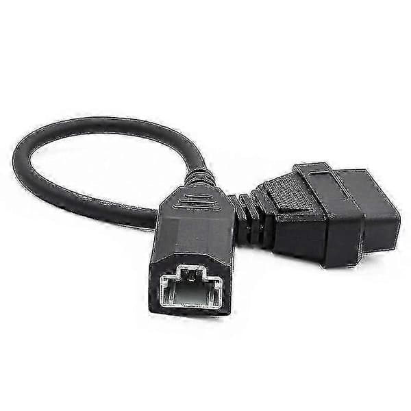 Obd2-kabel til 3-bens Obd1-adapter Obd2 Obdii til 3-bens til 16-bens stik kompatibel Di—ls Svart