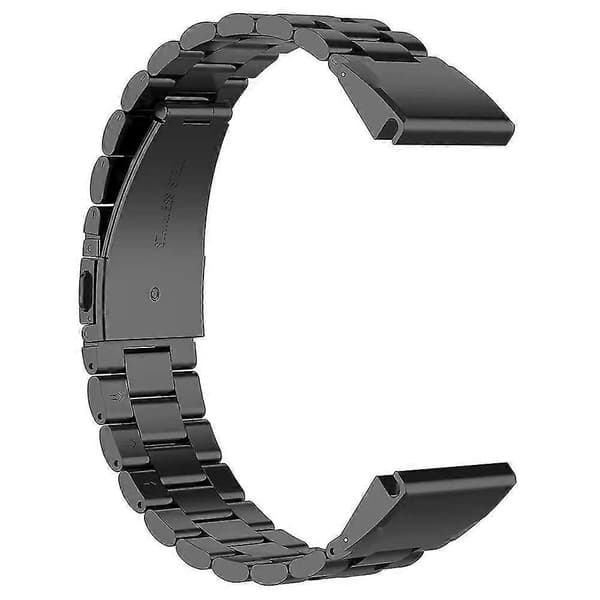 For Garmin Fenix 7S / 7S Pro / 6S Pro Klokkereim 20mm Rustfritt Stål 3-Perle Håndleddsreim - Mult Multicolor Black