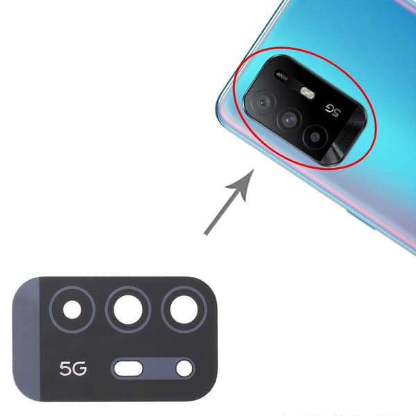 Til OPPO F19 Pro+/A94 5G/A95 5G 10 STK Bagkamera Linse Not Specified
