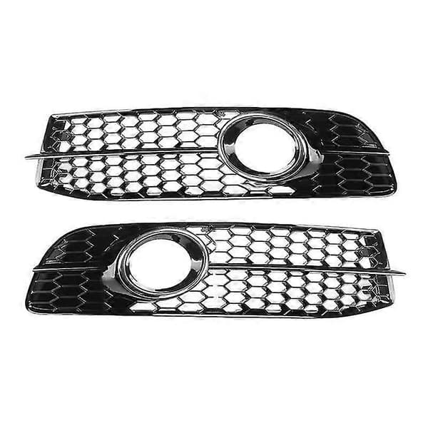 Bil Front Bumper Tåkelys Lampe Grill Deksel Sølv For- A6 C6 S-line 2008-2011 4f0807681q01c 4f080—ls
