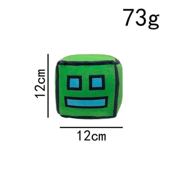Geometry Dash Plysj Leketøy Spilldukke purple square