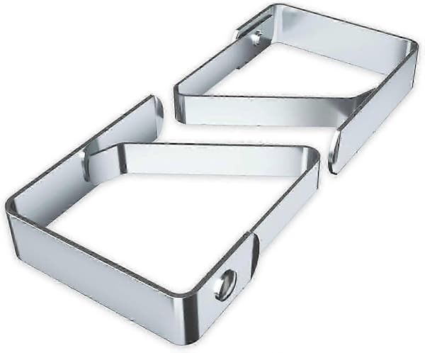 Dugklemmer, 8-pak, rustfrit stål, dugklemmer, dugklemmer (4 cm x 8-pak)