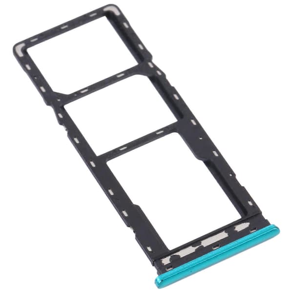 För Tecno Spark Go 2022/Spark 6 Go SIM-kortfack + Micro SD-kortfack Green