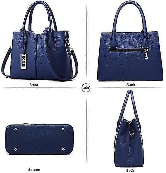 Dame messenger taske håndtaske Læder Crossbody Punge Og Håndtasker Til Kvinder[ls] Blue