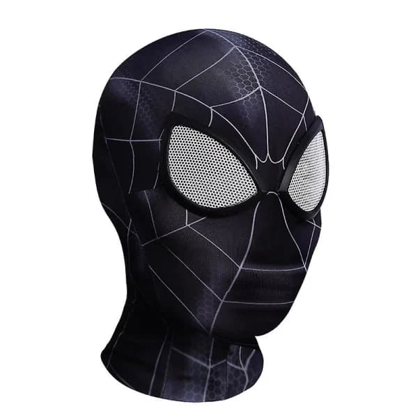 Svart Mj Spider maske Cosplay - Voksen, A