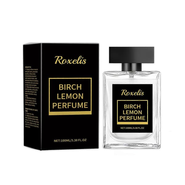 Herrparfym med björk och citronaromaterapi - Långvarig, återfuktande, bärbar 100 ml