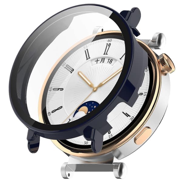 PC+hærdet glas integreret smart urkasse Blue For Huawei Watch GT4 41mm
