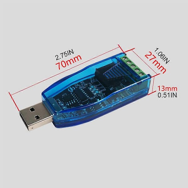 USB til RS485 kommunikationsmodul lang afstand til multi-system USB til RS232 RS485 kommunikationsmodul[ls] Multicolor