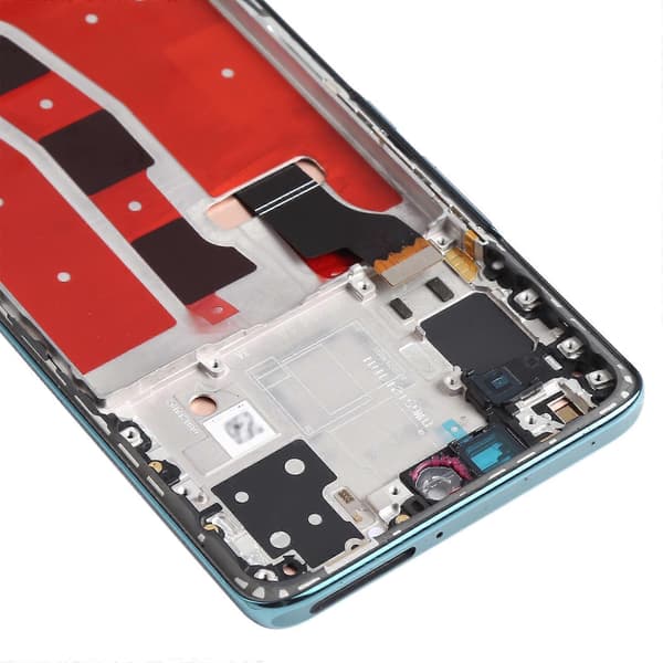 KOMPATIBEL OLED LCD-skærm til Honor V40 Lite Digitizer Komplet samling med ramme Green