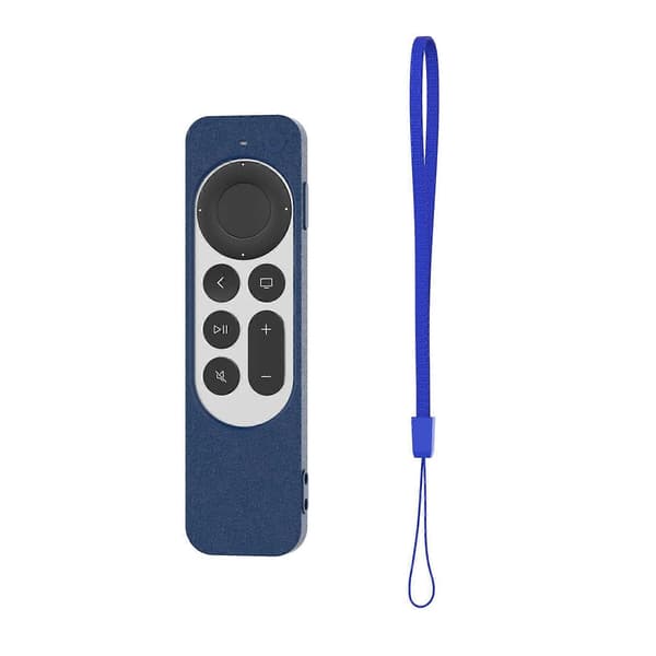 Silikonskyddsfodral för Apple TV 4K 4:e Siri fjärrkontroll Blue 4K 4th(Blue)