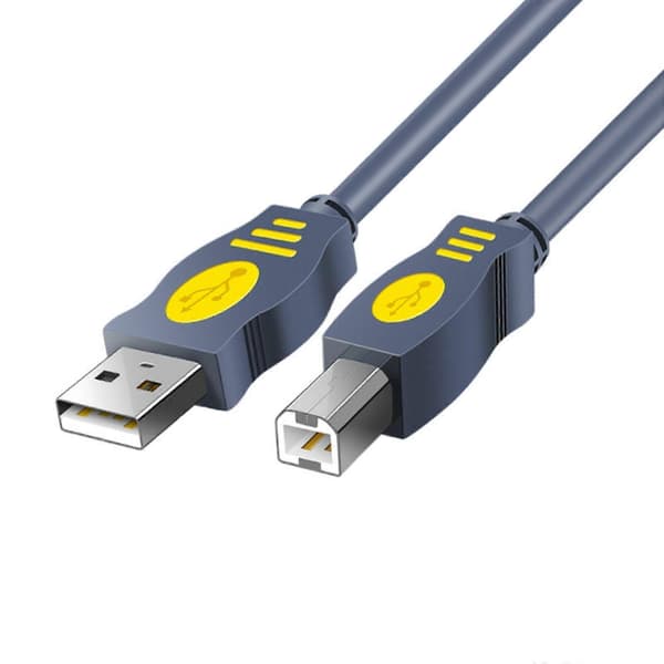 USB2.0 til Type B printerkabel med ferritkerner for forbedret signalstabilitet og hurtig dataudveksling op til 480 Mbps 3m
