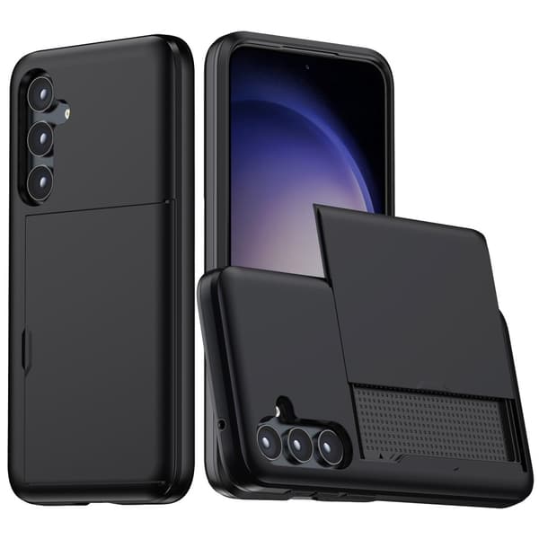 Samsung Galaxy A55 5G Cover Hybrid med Kortlomme Sort 61
