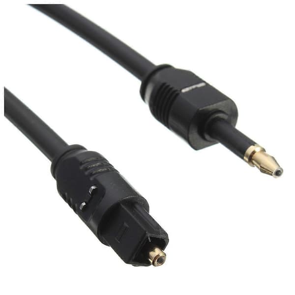 1m 3ft Toslink-Mini Plug 3.5mm Digitaalinen Optinen SPDIF-äänikaapeli Kullattu