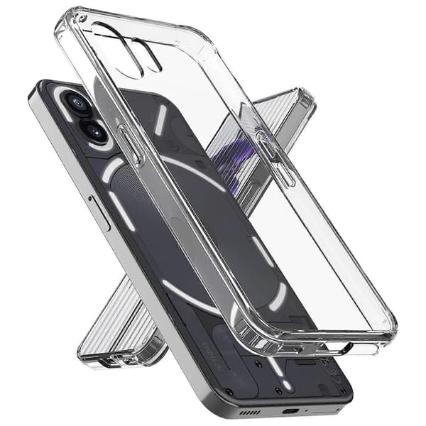 För Nothing Phone 2 Allomfattande Transparent Stötsäkert Telefonfodral Inte angivet