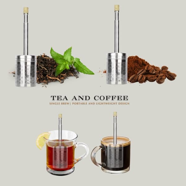 Te-infuser, tesigte, kaffefilter, tekande i rustfrit stål, bærbar—ls