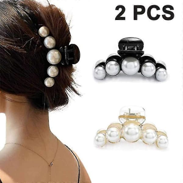 Koreansk version af modeperle stor klips sød enkel stor perleklips[ls] white