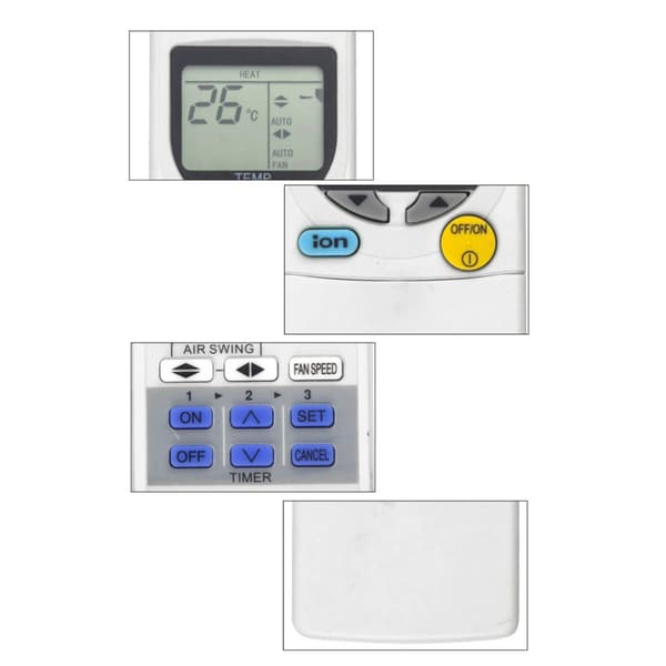 Fjernkontroll Erstatning Klimaanlegg for A75C2624 A75C2616 A75C2718—ls