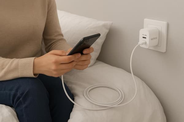 NEROO 20W Hurtigoplader med 2m USB-C til Lightning Kabel – Dual Port USB-C & USB-A – iPhone 14/13/12 2 m 2