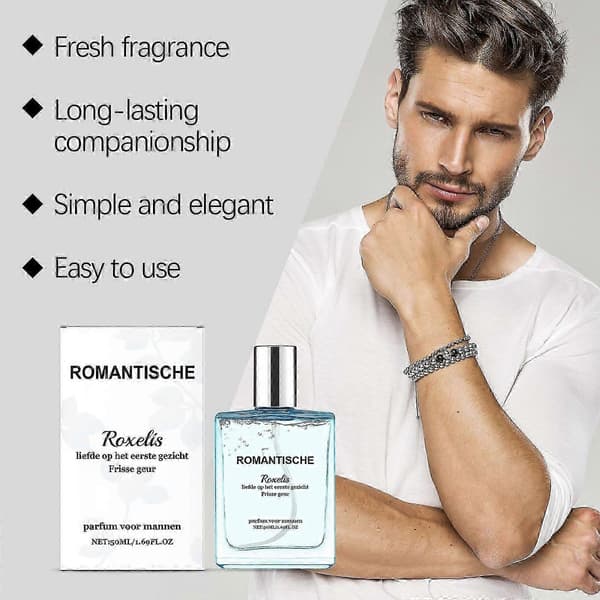 Herre Charm Parfume - Langvarig Frisk Maskulin Duft, 50ml