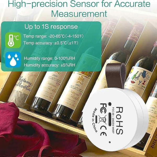 Essentiel Fryseralarm: Trådløst Termometer med Industriel Chip, Multi-Sensor System